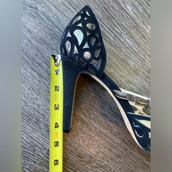 Italian Leather Peep Toe Heels - Picture 8 of 8